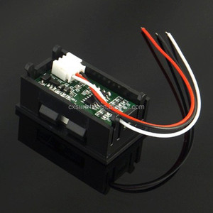 Mini voltímetro Digital de la batería indicador de voltaje de DC 10V para coche azul LED de 3 dígitos 0,56 "tres cables - Product Image 3