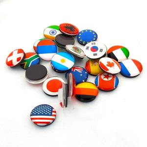 Ímãs de geladeira, 25 peças de adesivos bandeira nacional de vidro de cristal - Product Image 4
