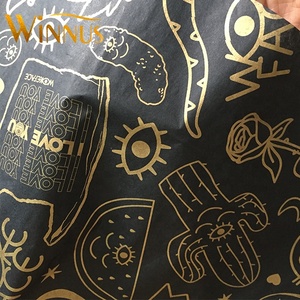 Dongguan stampa logo personalizzato t-shirt regalo a prova di umidità bianco sottile 17gsm seta morbida cotone carta da imballaggio per abbigliamento - Product Image 3