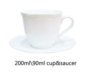 Tasse et soucoupe à expresso blanche, nouveau, maison en <span class=keywords><strong>porcelaine</strong></span>, - Product Image 3