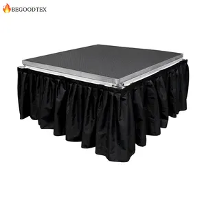 Quality stage skirting church equipment production and AV equipment table skirt stage skirting