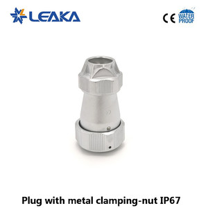 Conector Eléctrico Impermeable IP67 de 16 Pines para Aviación, con Tuerca de Sujeción Metálica, Tipo Bayoneta, Contacto de Latón Chapado en Oro, Alimentación para <span class=keywords><strong>PC</strong></span> - Product Image 3