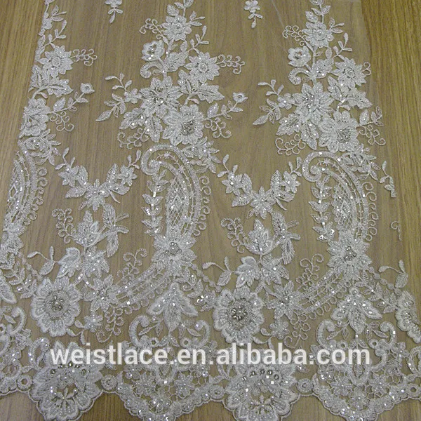 new style lace/wedding lace dress/bead and sequin decorate bridal dress