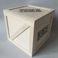 Kotak Kemasan Kayu Gaya Industrial, Peti Pengiriman Mini dari Kayu Lapis, Kotak Miniatur Man-Box, Kotak Produk untuk Jam Tangan dan Perlengkapan Perawatan Jenggot