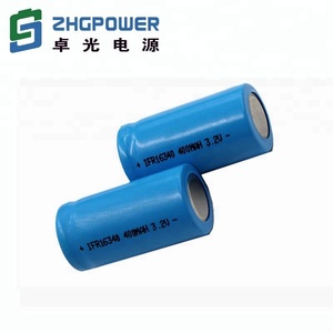 Batterie <span class=keywords><strong>rechargeable</strong></span> LiFePo4, 3.2V, 400mAh, 16340, prix d'usine, nouveau