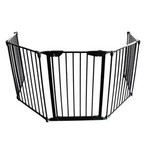 5 面板容易关闭折叠金属烤架壁炉围栏宠物友好的围栏