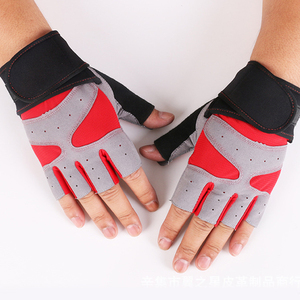 Black/red/pink antiskid Fitness neoprene workout gloves - Product Image 1