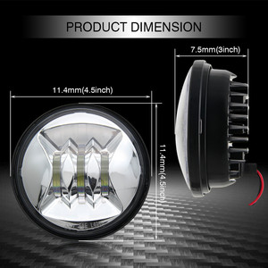 Parte superior del ojo del ángulo de 30 w led mini led zoom faro para ATV jeep wrangler - Product Image 2
