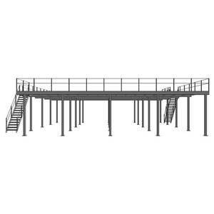 Warehouse <strong>Storage</strong> Q235 Steel Platform Mezzanine <strong>Racking</strong> Powder Coated Corrosion Protected Plug-In Installation - Product Image 6
