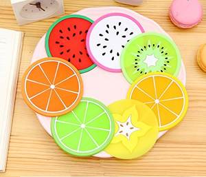 Non Slip Fruit Slice Drink Cups Pad Siliconen Fruit Coaster - Product Image 6