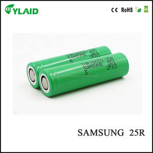 Samsung INR 18650 25R 2500mAh <span class=keywords><strong>3</strong></span>.7v 20/35A Batería Recargable De Tapa Plana - Product Image 1