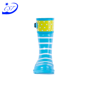 Compras en línea goma botas transparentes de PVC para niños lluvia vaca - Product Image 4