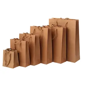 Sacs en papier kraft personnalisés, OEM, bruns, pièces