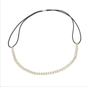 Vintage <strong>Beads</strong> <strong>Braided</strong> Headdress Crystal Headband Party Rhinestone Elastic Hair Band for Women Girls Hair Accessories - Product Image 5
