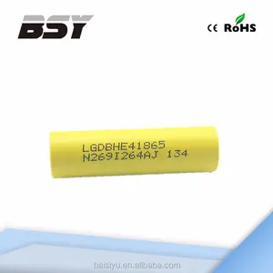 Venta al por mayor original 18650 lg he4 2500 mah en las baterías recargables 3.7 v lg 18650 he4 Li ion