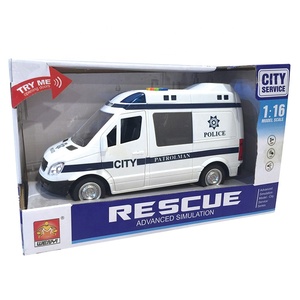 Coche de policía, los niños de juguete de fricción de plástico herramientas de auto - Product Image 2