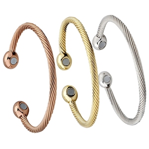Genezende Koper Magnetische Therapie Armband Artritis Pijnverlichting Twisted Bangle Gezondheid Charme Sieraden - Product Image 4