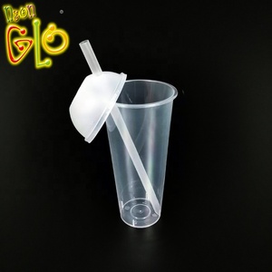 Cá nhân nhựa LED ánh sáng rơm Tumbler tùy chỉnh quảng cáo <span class=keywords><strong>cup</strong></span> Mug với rơm - Product Image 5