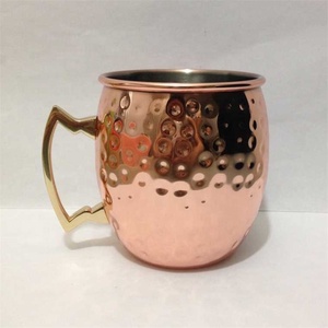 16oz De Qualité Alimentaire de Haute qualité Pas Cher Moscou Mule Cuivre Potable Café Bière <span class=keywords><strong>Cocktail</strong></span> <span class=keywords><strong>Vodka</strong></span> Menthe Julep Gingembre Thé Tasse - Product Image 2