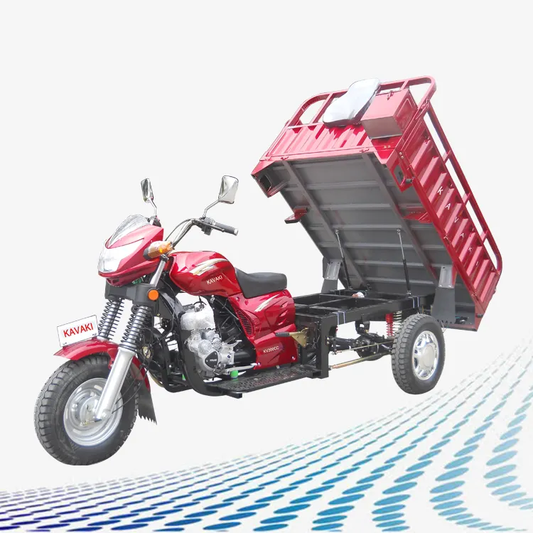 Desain Baru 200cc Trike Bensin Motor 3 Roda Sepeda Roda Tiga Kargo Beban Berat Sepeda Motor
