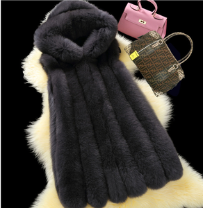 Grossiste <span class=keywords><strong>Grande</strong></span> <span class=keywords><strong>Taille</strong></span> Fausse Fourrure de Renard <span class=keywords><strong>Long</strong></span> <span class=keywords><strong>Gilet</strong></span> & <span class=keywords><strong>Gilet</strong></span> Avec Capuche <span class=keywords><strong>Noir</strong></span> Rouge Gris Blanc pour <span class=keywords><strong>Femme</strong></span> - Product Image 2