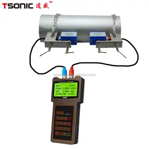 TSONIC TUF-2000H 휴대용 휴대용 클램프 초음파 물 유량계 RS232 인터페이스