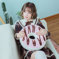 Cojín 3D en forma de donut, almohada suave y creativa antiestrés, venta al por mayor