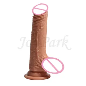 Melhor Masturbador Feminino 7.09 Polegadas Dildo Realista Dildo vibrar Dual layer Silicone da Médico-classe Mulheres