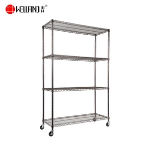 Heavy Duty Commercial Plateau Système Multi <span class=keywords><strong>But</strong></span> Grille, 4 Niveau NSF Poudre Revêtement Fil Étagères - Product Image 2