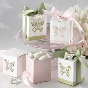 Custom elegant paper box packaging for wedding gift