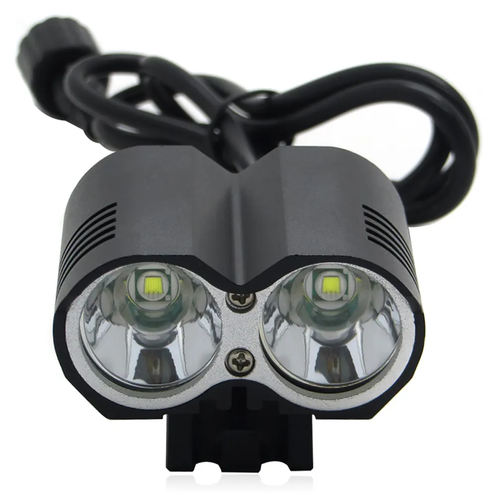 4X 18650 Pin Sạc 2400LM 2X Xe Đạp Nhôm Nổi Bật U2 Head Light