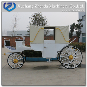Romantico Visite Turistiche cavallo carraige <span class=keywords><strong>bianco</strong></span> wedding carriage La Visita del Carrello per la vendita - Product Image 3