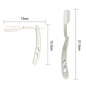 Custom Straight <strong>razor</strong> Handle Barber Straight <strong>Razor</strong>, for Salon Use Folding Metal <strong>Cut</strong> <strong>Throat</strong> Barber <strong>razor</strong> - Product Image 2