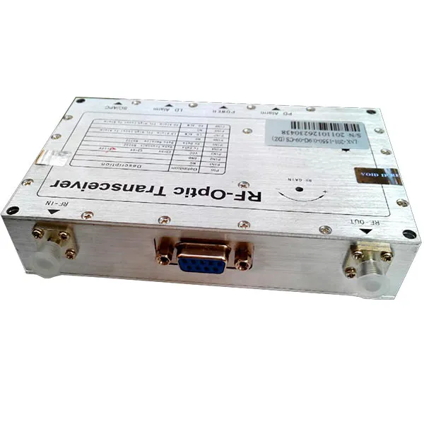 רוחב פס RF 800-2200 MHz יחיד מצב יחיד סיבי 1310/1550nm RF על סיבים