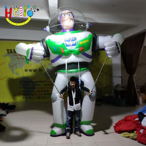 Costume de <span class=keywords><strong>robot</strong></span> gonflable amusant pour défilé de carnaval, figurines de dessins animés personnalisées - Product Image 3