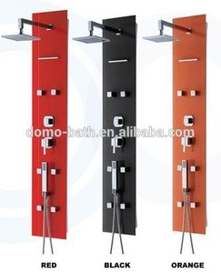 Domo <span class=keywords><strong>esquina</strong></span> <span class=keywords><strong>columna</strong></span> de <span class=keywords><strong>ducha</strong></span> de aluminio con cascada - Product Image 1