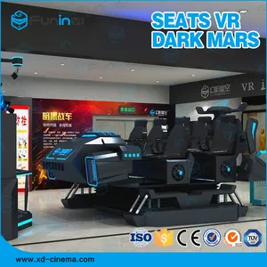 2024 Cool Spaceship Shape 6 Seats 9D Vr Motion Simulator 4 Dof Game Machines 9D Cinema Virtual Reality Simul Vr 360