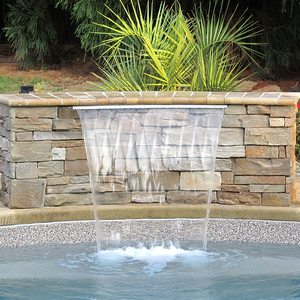 Cascadas de Fibra de Vidrio para Pared, Decoración de Piscina Artificial para Exteriores - Product Image 3