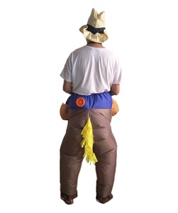 Costume de <span class=keywords><strong>cowboy</strong></span> pour adulte en gros, costume de cheval amusant <span class=keywords><strong>gonflable</strong></span> à air, animal à monter pour Halloween - Product Image 3