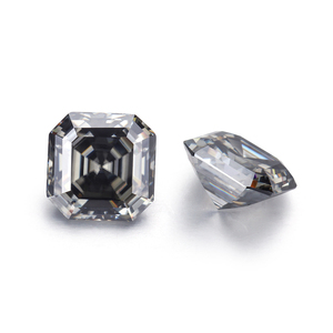 Ali Baba vendita calda 7x7mm 2ct Carat Asscher taglio grigio colorato sciolto <span class=keywords><strong>Moissanite</strong></span> per gioielli - Product Image 4