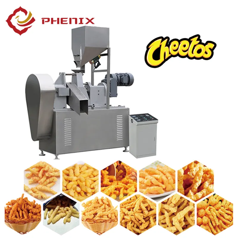 Kurkure Corn Curls Making Machine Dây Chuyền Sản Xuất Chip Ngô Từ Phenex Machinery