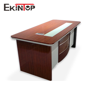Table <span class=keywords><strong>de</strong></span> bureau en mélamine en forme <span class=keywords><strong>de</strong></span> L, grande table <span class=keywords><strong>de</strong></span> direction design - Product Image 4