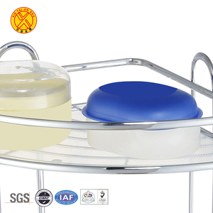 Venta superior no perforar Toalla de cromo organizador champú rack 3 niveles de alambre de metal de <span class=keywords><strong>baño</strong></span> rack - Product Image 3