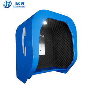 Cabine téléphonique insonorisée J&R JR-TH-01 avec réduction du bruit de 23 dB, pour appels publics, montage sur pilier, télécommunications - Product Image 5