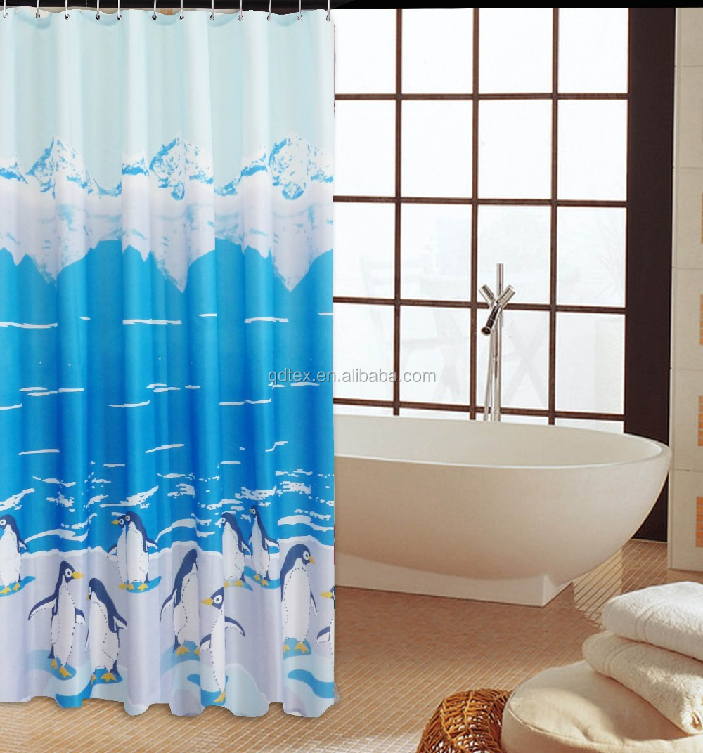 Tenda da doccia con motivo floreale e colibrì ad acquerello, 180 x 180 cm, per il bagno, in poliestere, con ganci, rosa YMYNY