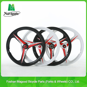 Jantes de vélo d'origine Navigate 20 ''3 rayons Mag City BMX Jantes de vélo <span class=keywords><strong>VTT</strong></span> V Frein à disque Frein <span class=keywords><strong>avant</strong></span> arrière Cassette Hub Jantes - Product Image 6