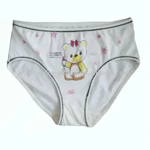 Kid Trắng Cotton Phim Hoạt Hình Quần Lót Cho Cô Gái Trẻ