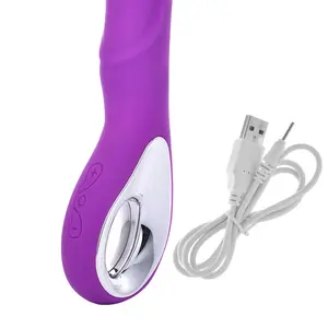 도매 진동기 섹스 토이 여성 G-spot 진동기 10 모드 마사지 AV 지팡이 에로틱 여성 섹스 제품 USB 충전식