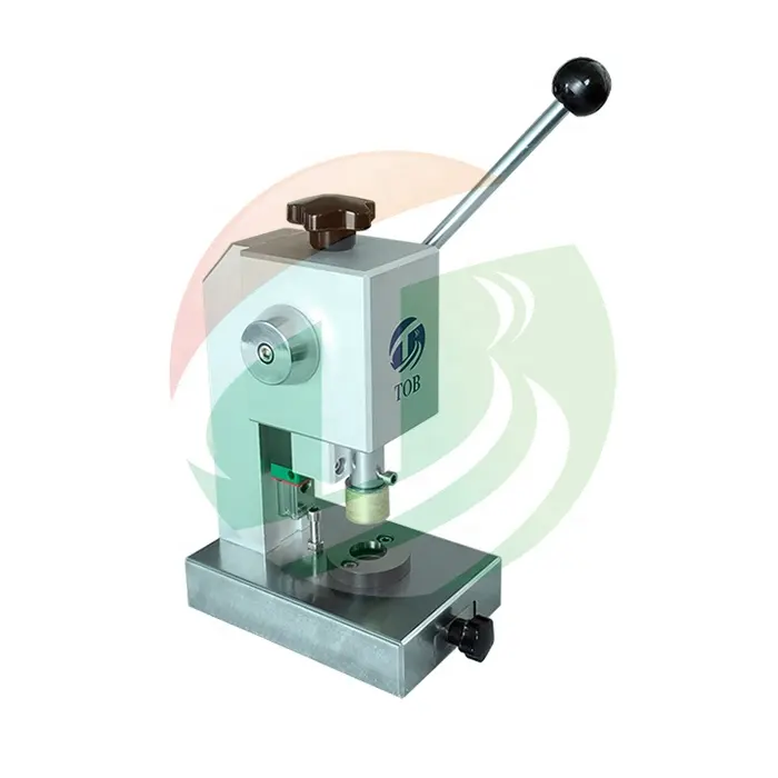 Máquina de pressão manual de alta precisão, cortador de disco de célula tipo moeda