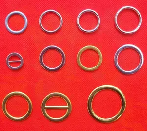 טבעת ביקיני סגסוגת zamac טבעת מתכת o שטוחה